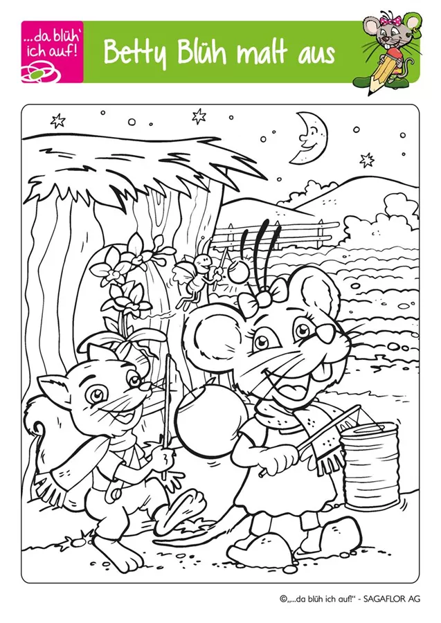 Betty Blüh Ausmalbild 7 Betty Blüh Ausmalbild 7